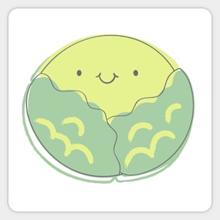 Cute Kawaii Cabbage Sticker